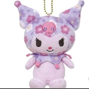 Sanrio Kuromi Plush Toy Doll Keychain Purple Japan Bag Charm
